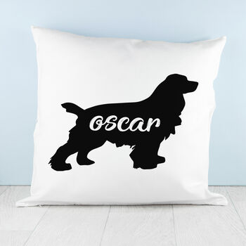 Personalised Dog Silhouette Cushion Cover, 7 of 12