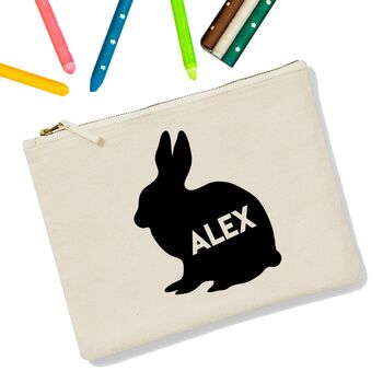 Personalised Animal Icon Zip Up Pencil Case, 7 of 12