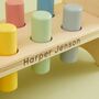 Personalised Wooden Hammer Bench Toy 12m+, thumbnail 2 of 4