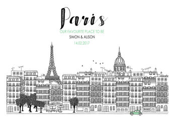 Paris Personalised Print, 2 of 2