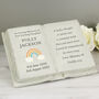 Personalised Rainbow Baby Loss Memorial Plaque, thumbnail 2 of 2