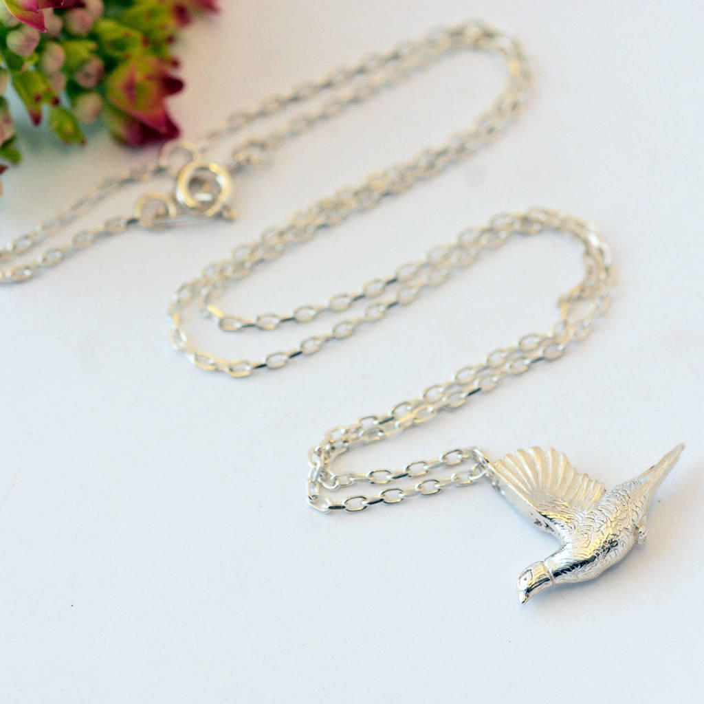 Pheasant Necklace In Sterling Silver By Heather Scott Jewellery ...