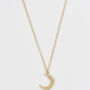 Gold Nightshade Moon Pendant Necklace, thumbnail 4 of 8