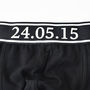 Personalised, Our Date, Wedding Anniversary Mens Pants, thumbnail 6 of 7
