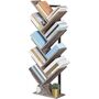 Nine Tier Tree Bookshelf Bookcase With Shelves, thumbnail 9 of 11