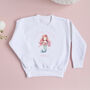 Personalised Mermaid Sweatshirt For Girs, thumbnail 2 of 2