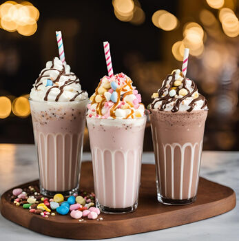 Deluxe Milkshake Gift Kit With Toppings Letterbox Size, 3 of 5