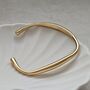 Organically Shaped Bangle Gold, thumbnail 1 of 7