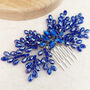 Royal Blue Bow Crystal Headpiece, thumbnail 5 of 6