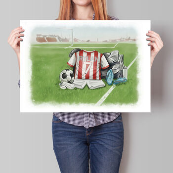 Personalised Football Shirt Print, 3 of 7