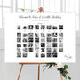 Black And White Photo 'Find Your Face' Table Plan, thumbnail 1 of 3