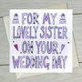 Personalised Sister Wedding Book Card, thumbnail 2 of 6