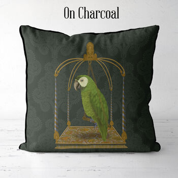 Tropical Cushion Green Parrot , Multiple Cols Available, 7 of 9