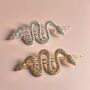 Sparkling Snake Hair Clips Taylor Swift Inspired, thumbnail 1 of 3