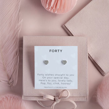 40th Birthday Earring Studs, 4 of 5