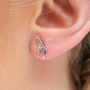 Sterling Silver Mini Animal Stud Earrings, thumbnail 11 of 12