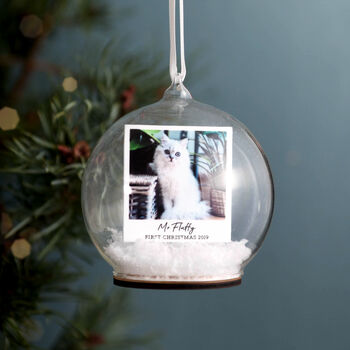 Personalised Pet Photo Memory Bauble, 2 of 5