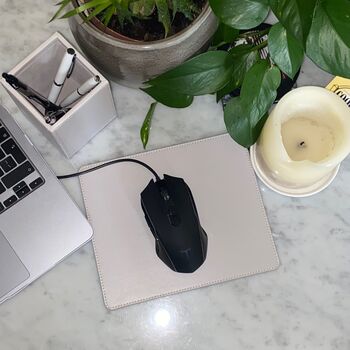 Personalised Pastel Vegan Leather Mousepad, 6 of 7