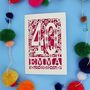 Personalised 40th Birthday Card Papercut Woodland Design, thumbnail 9 of 12