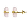 Rose Quartz Stud Earrings, thumbnail 2 of 5