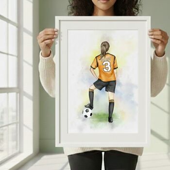 Female Football Custom Print, 5 of 10