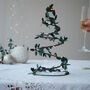 Mini Light Up Holly Leaf Tree, thumbnail 1 of 3
