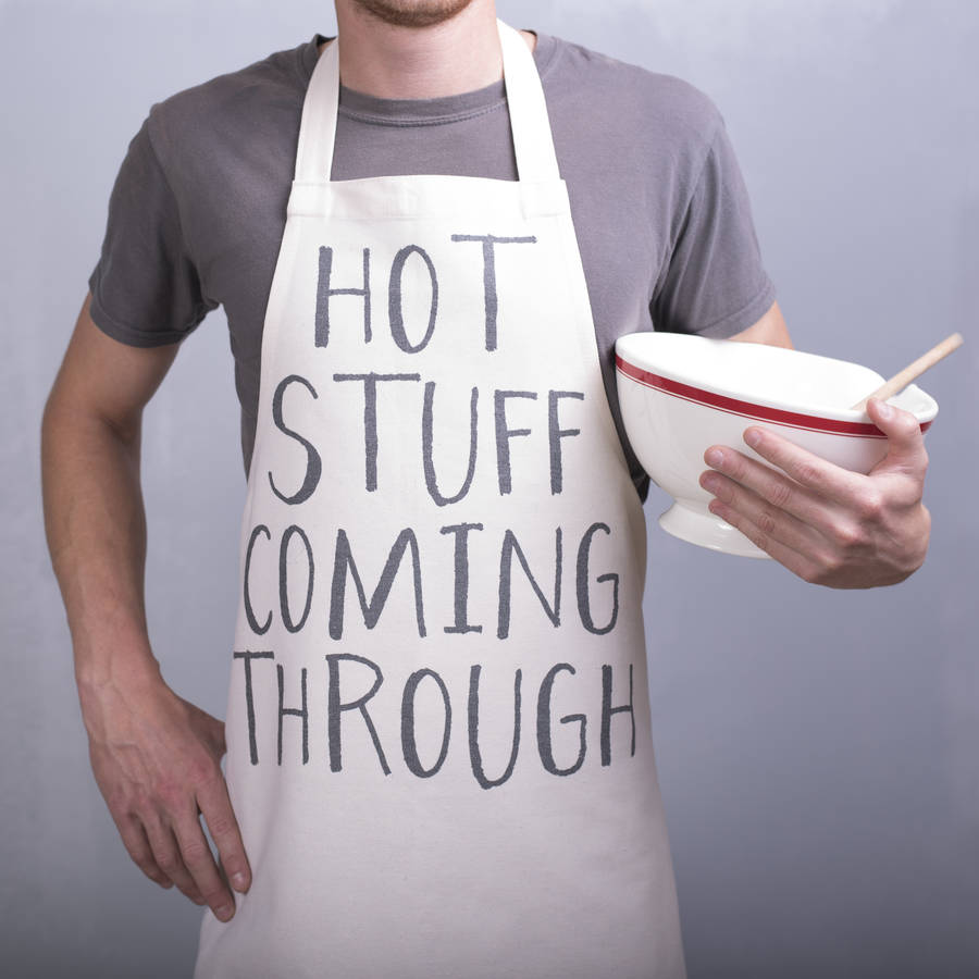 Funny 'Hot Stuff Coming Through' Apron, 1 of 2