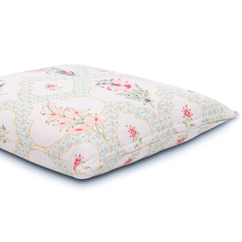 Les Indes Suman Floral Recycled Cotton Cushion Cover, 5 of 5