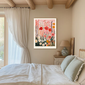 Flower Meadow Garden Art Print, 3 of 3