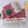 Personalised, Handwoven Christmas Throw Blankets, thumbnail 3 of 8