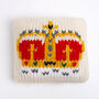 Royal Crown Blanket And Cushion Knitting Kit, thumbnail 5 of 10