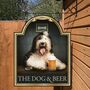 The Dog And Beer. Personalised Bar Sign, thumbnail 1 of 10