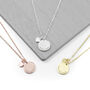 Personalised Heart And Disc Necklace, thumbnail 2 of 10