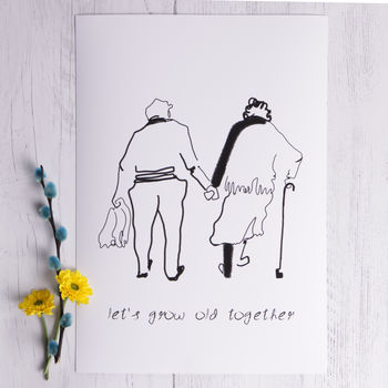 'Let's Grow Old Together' Wedding/Anniversary Print, 2 of 4