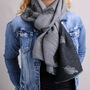 Feather Soft And Snugly Reversible Blanket Scarf, thumbnail 1 of 2