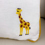 Children's Safari Embroidered Nursery Cushion, thumbnail 7 of 8
