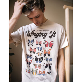 Winging It Men's Butterfly Guide T Shirt, 4 of 5