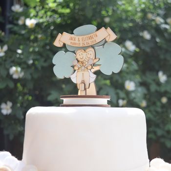 Personalised Scooter Wedding Cake Topper, 2 of 7