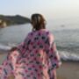 Pink Tulip Dressing Gown ~ Holiday Beach Cover Up, thumbnail 3 of 4