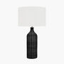 Black Rattan Bottle Table Lamp, thumbnail 2 of 8