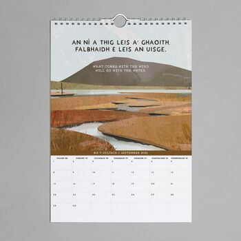 'Gaelic' 2025 Scottish Calendar, 3 of 6