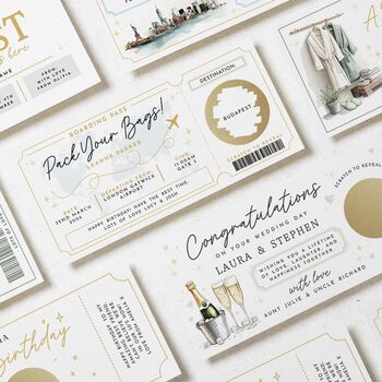 Personalised Pack Your Bags Birthday Travel Voucher, 4 of 4