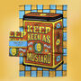 Keep Keen As Mustard Colourful Kitchen Tea Towel, thumbnail 1 of 9