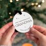 Personalised 'First Christmas As My' Grandparent Bauble, thumbnail 6 of 9