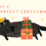 Purrfect Cat Christmas Card, thumbnail 2 of 3