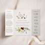 Wildflower Floral Gatefold Wedding Invitations, thumbnail 1 of 5