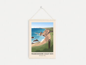 Pembrokeshire Coast Path National Trail Travel Poster, 6 of 8