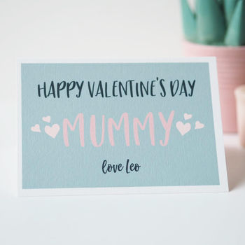 Personalised Happy Valentines Day Mummy Card, 2 of 3