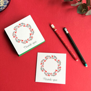 Mini Christmas Thank You Cards, 6 of 6