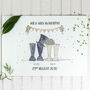Personalised Wedding Welly Boot Chopping Board, thumbnail 4 of 9